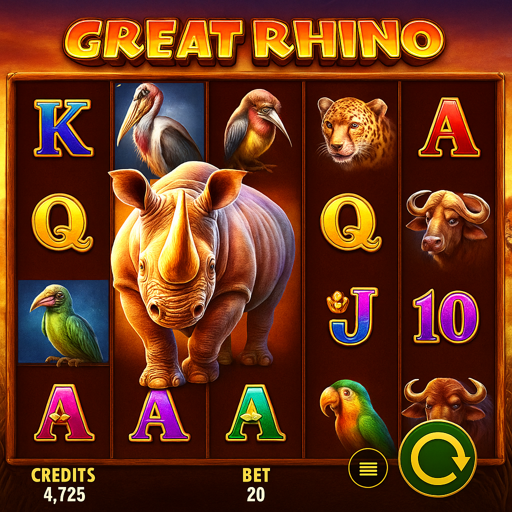 HAZ Casino - Great Rhino Slot Game